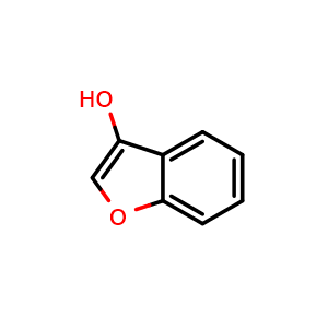 Chemical structure of Benzofuran-3-ol , CAS 107637-99-0, AChemBlock AD256741