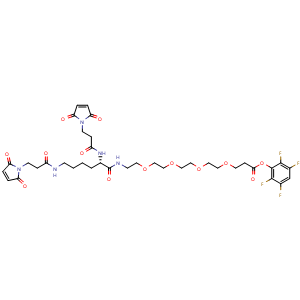 2,3,5,6-Tetrafluorophenyl (18S)-26-(2,5-dihydro-2,5-dioxo-1H-pyrrol-1-yl)-18-[[3-(2,5-dihydro-2,5-dioxo-1H-pyrrol-1-yl)-1-oxopropyl]amino]-17,24-dioxo-4,7,10,13-tetraoxa-16,23-diazahexacosanoate