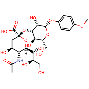 Chemical structure of Neu5Ac , CAS 159922-54-0, AChemBlock AD256783
