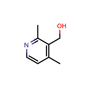 Chemical structure of (2,4-Dimethylpyridin-3-yl)methanol , CAS 194151-96-7, AChemBlock AD256793
