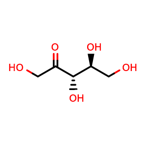 Chemical structure of L-Ribulose , CAS 2042-27-5, AChemBlock AD256801