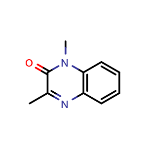 Chemical structure of 1,3-Dimethylquinoxalin-2(1H)-one , CAS 3149-25-5, AChemBlock AD256829