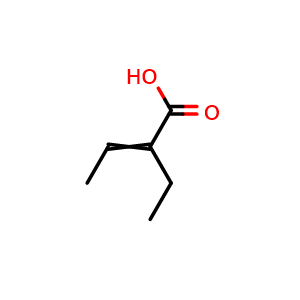 Chemical structure of 2-Ethylbut-2-enoic acid , CAS 4411-99-8, AChemBlock AD256842