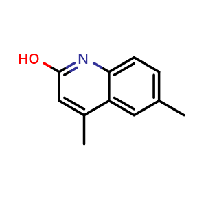 Chemical structure of 4,6-Dimethylquinolin-2-ol , CAS 23947-37-7, AChemBlock AD256906