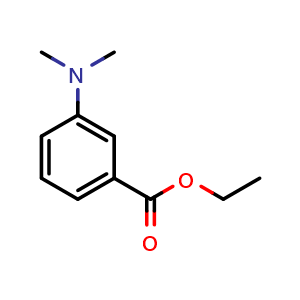 Chemical structure of 3-Dimethylaminobenzoic acid ethyl ester , CAS 16518-65-3, AChemBlock AD256953