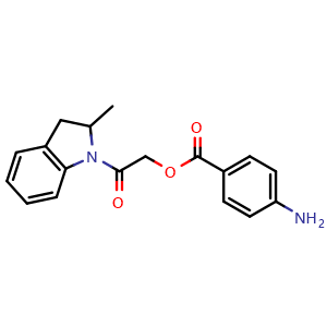 2-(2-Methyl-2,3-dihydro-1H-indol-1-yl)-2-oxoethyl 4-aminobenzoate