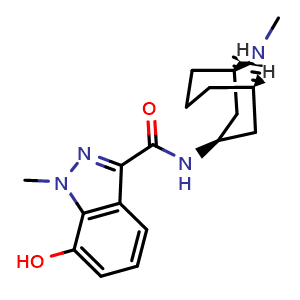 Chemical structure of 7-hydroxy-granisetron , CAS 133841-15-3, AChemBlock AD257053