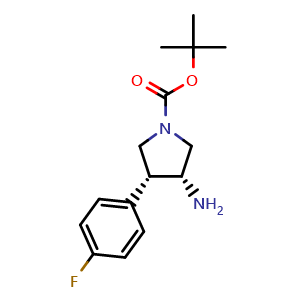 1,1-Dimethylethyl (3R,4R)-3-amino-4-(4-fluorophenyl)-1-pyrrolidinecarboxylate