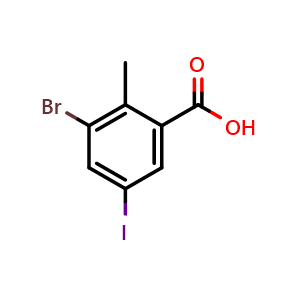 3-Bromo-5-iodo-2-methylbenzoic acid