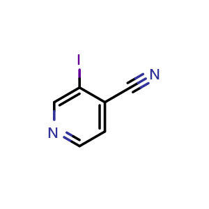Chemical structure of 3-Iodoisonicotinonitrile , CAS 10386-28-4, AChemBlock AD257104