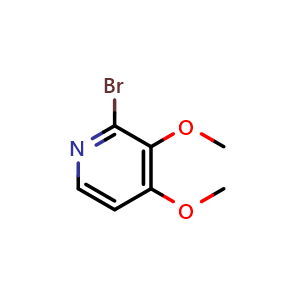 Chemical structure of 2-Bromo-3,4-dimethoxypyridine , CAS 104819-52-5, AChemBlock AD257109