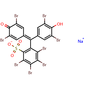 Chemical structure of Tetrabromophenol blue sodium salt , CAS 108321-10-4, AChemBlock AD257127