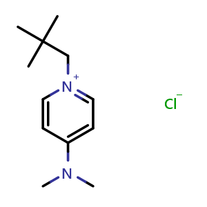 Chemical structure of 4-(Dimethylamino)-1-neopentylpyridin-1-ium chloride , CAS 109911-77-5, AChemBlock AD257136