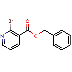 Chemical structure of Benzyl 2-bromonicotinate , CAS 1107646-58-1, AChemBlock AD257139