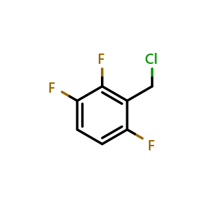 Chemical structure of 2-(Chloromethyl)-1,3,4-trifluorobenzene , CAS 114152-20-4, AChemBlock AD257148