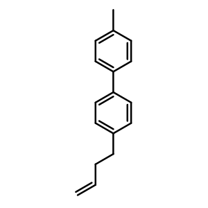 Chemical structure of 4-(3-Buten-1-yl)-4'-methylbiphenyl , CAS 117713-14-1, AChemBlock AD257165