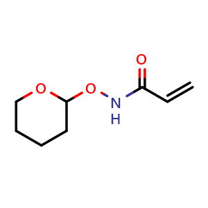 Chemical structure of N-((tetrahydro-2H-pyran-2-yl)oxy)acrylamide , CAS 1233211-05-6, AChemBlock AD257206