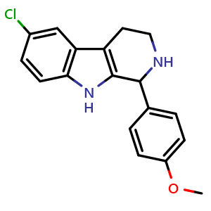 6-Chloro-1-(4-methoxyphenyl)-2,3,4,9-tetrahydro-1H-beta-carboline