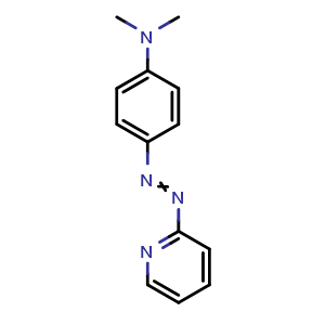 Chemical structure of N,N-Dimethyl-4-(2-pyridylazo)aniline , CAS 13103-75-8, AChemBlock AD257250