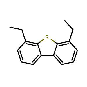Chemical structure of 4,6-Diethyldibenzothiophene , CAS 132034-91-4, AChemBlock AD257253