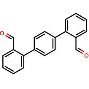 Chemical structure of [1,1':4',1''-Terphenyl]-2,2''-dicarbaldehyde , CAS 1334652-46-8, AChemBlock AD257264