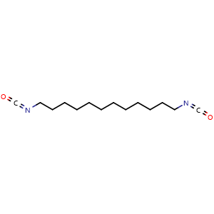 Chemical structure of 1,12-diisocyanatododecane , CAS 13879-35-1, AChemBlock AD257294