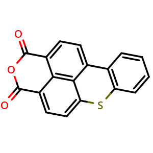 Chemical structure of 1H,3H-Thioxantheno[2,1,9-def]-2-benzopyran-1,3-dione , CAS 14121-49-4, AChemBlock AD257300
