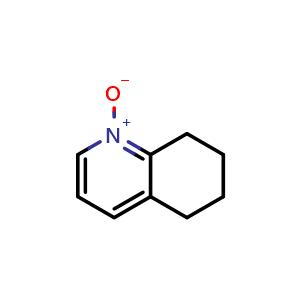 Chemical structure of 5,6,7,8-Tetrahydro-quinoline 1-oxide , CAS 14631-48-2, AChemBlock AD257328