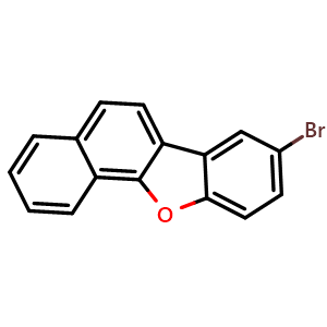 Chemical structure of 8-Bromonaphtho[1,2-b]benzofuran , CAS 1627917-20-7, AChemBlock AD257366