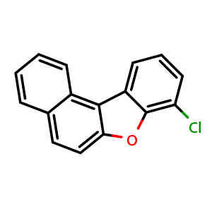 Chemical structure of 8-Chloro-benzo[b]naphtho[1,2-d]furan , CAS 1647008-46-5, AChemBlock AD257373