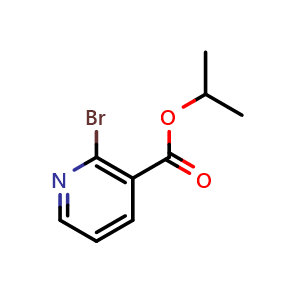 Chemical structure of Isopropyl 2-bromonicotinate , CAS 1695036-64-6, AChemBlock AD257383