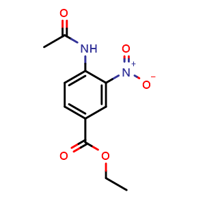 Chemical structure of Ethyl4-acetamido-3-nitrobenzoate , CAS 175204-17-8, AChemBlock AD257395