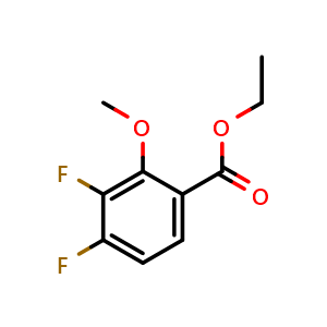 Chemical structure of Ethyl 3,4-difluoro-2-methoxybenzoate , CAS 1803847-67-7, AChemBlock AD257410