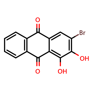Chemical structure of 3-Bromoalizarin , CAS 18084-26-9, AChemBlock AD257421