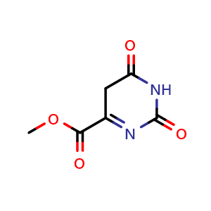 Chemical structure of Methyl 2,6-dioxo-1,2,5,6-tetrahydropyrimidine-4-carboxylate , CAS 1849330-33-1, AChemBlock AD257433
