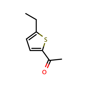 Chemical structure of 2-Ethyl-5-acetylthiophene , CAS 18761-46-1, AChemBlock AD257438