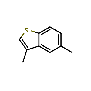 Chemical structure of 3,5-Dimethylbenzo[b]thiophene , CAS 1964-45-0, AChemBlock AD257459