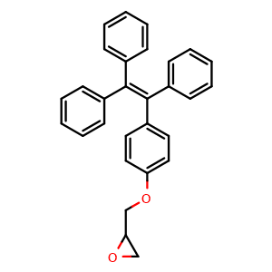 Chemical structure of 4-Glycidyloxytetraphenylethylene , CAS 2368216-31-1, AChemBlock AD257539