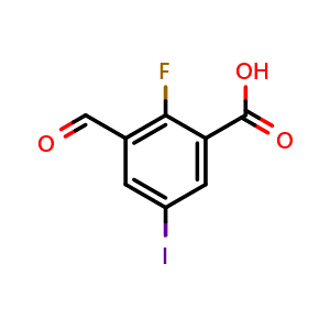 2-fluoro-3-formyl-5-iodobenzoic acid