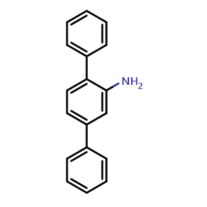 Chemical structure of 2'-Amino-p-terphenyl , CAS 25176-17-4, AChemBlock AD257570