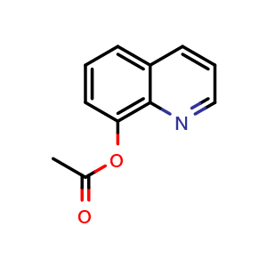 Chemical structure of 8-Acetoxyquinoline , CAS 2598-29-0, AChemBlock AD257584