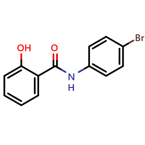 Chemical structure of 4'-Bromosalicylanilide , CAS 2627-77-2, AChemBlock AD257594
