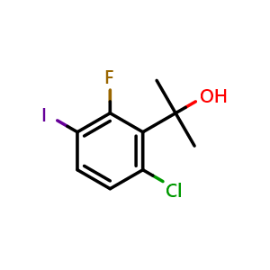 2-(6-Chloro-2-fluoro-3-iodophenyl)propan-2-ol