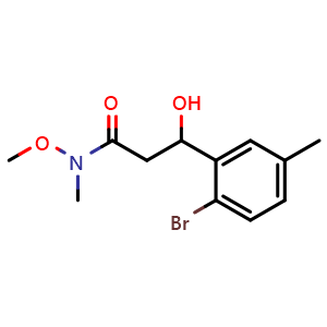 3-(2-Bromo-5-methylphenyl)-3-hydroxy-N-methoxy-N-methylpropanamide