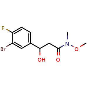 3-(3-Bromo-4-fluorophenyl)-3-hydroxy-N-methoxy-N-methylpropanamide