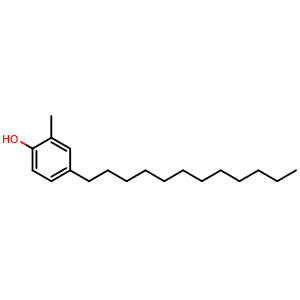 Chemical structure of 4-Dodecyl-o-cresol , CAS 29665-59-6, AChemBlock AD257751