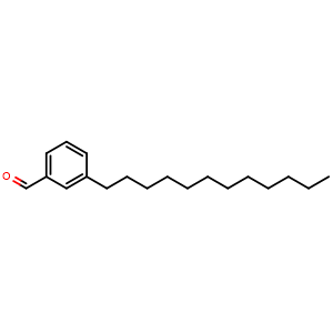 Chemical structure of 3-Dodecylbenzaldehyde , CAS 307498-21-1, AChemBlock AD257760
