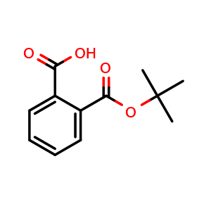 Chemical structure of tert-Butyl hydrogen phthalate , CAS 33693-84-4, AChemBlock AD257782