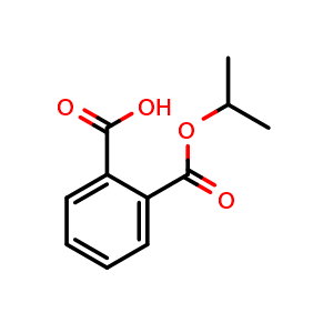 Chemical structure of 1,2-Benzenedicarboxylicacid, 1-(1-methylethyl) ester , CAS 35118-50-4, AChemBlock AD257796