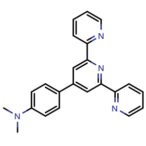 Chemical structure of 4-(2,6-Dipyridin-2-ylpyridin-4-yl)-N,N-dimethylanilin , CAS 362595-93-5, AChemBlock AD257805